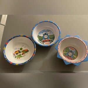 Thomas & Friends Bowls 3 pc- 2 Thomas & Friends 1 Heavy Equipment
